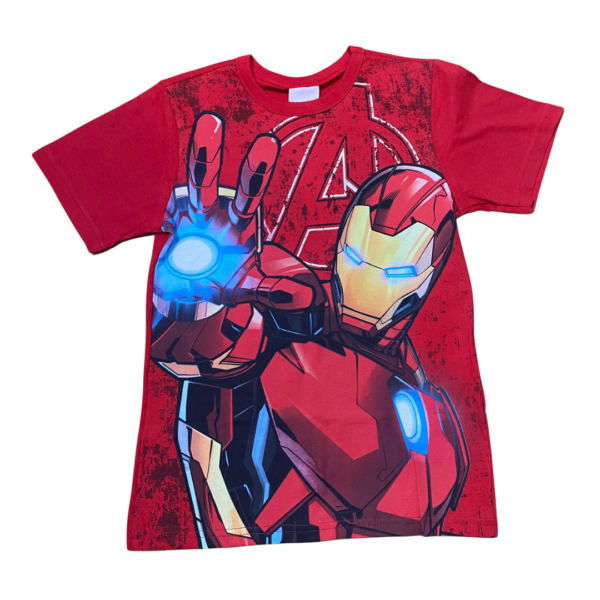 Camiseta masc vermelha avengers